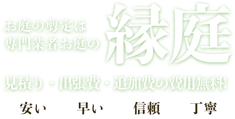 お庭の剪定は専門業者お庭の庭の緑庭